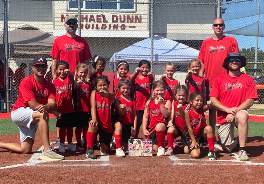 Pictured, left to right, (Front row) Cole Cremeen, Bailee Frazier, Hallie Cockrell, Brooklyn Jones, Miles Owen, Jazelle Bell, Michael Smith (Back row) Bema Reynolds, Chris Owen, Carsyn Cremeen, Lakelyn Boler, Keilani Gibson, Leilee Wallace, Savanna Klootwyk, Cassidy Chamblee, and Chris Klootwyk 